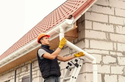 Pose et remplacement de gouttières à Saint-Arroumex